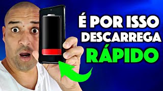 É POR ISSO que o CELULAR Descarrega RÁPIDO não sai da TOMADA [upl. by Ahsinnek]