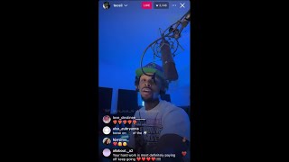 Toosii making “Champs Élysées” featuring Gunna on IG LIVE 31724 [upl. by Ladnar]