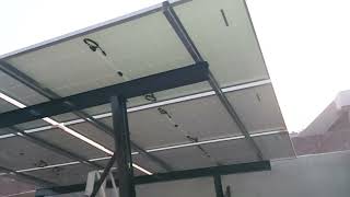 3kw solar system  3kw Solar Structure installation  Solar Elevator Structure  3kw [upl. by Leinahtan]