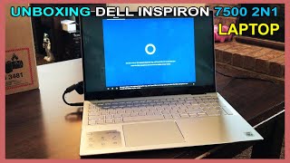 DELL INSPIRON 7500 2N1 LAPTOP INTEL CORE i5 10TH GEN PLATINUM SILVER FOR MY SON HOME SCHOOL UNBOXING [upl. by Rochemont]