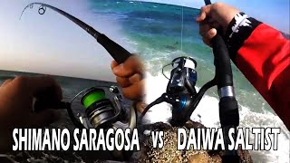 DAIWA SALTIST vs SHIMANO SARAGOSA Review and Comparison with field demonstration [upl. by Ratcliffe237]