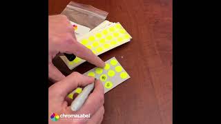 How to use Stickers 12quot Permanent Round ColorCode Sheeted Dot Pack Fluorescent [upl. by Pyszka67]