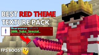 The Best RED THEME Texture Pack is here Ft sharpnessyt [upl. by Knipe]