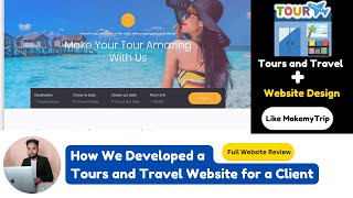 Lost Cost Tours and Travel Website like MakemyTrip  Travel Agency Website Kaise Banaye  Review [upl. by Aerdnna]