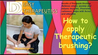 Therapeutic brushing Sensory brushing protocol How to give therapeutic brushing Brushing protocol [upl. by Asina849]