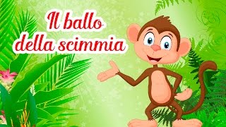 Il ballo della scimmia  Canzoni per bambini MelaEducational [upl. by Otter]