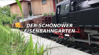 Modelleisenbahn Der Schönower Eisenbahngarten Hauptkanal [upl. by Ahseem]