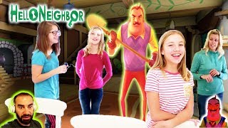 Hello Neighbor in REAL LIFE with MYSTERY kids  Parent Swap with 8 Passengers GAME [upl. by Aziaf424]