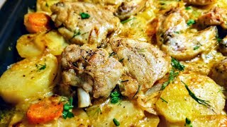 Мясо с картошкой и майонезом в духовке цыганка готовит Картофель с мясом легко Gipsy cuisine [upl. by Cole]