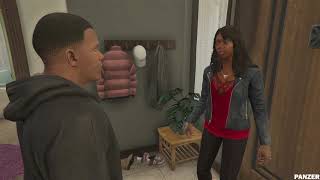 Lamar Roasts Franklin So Franklin Kills Tanisha  GTA V [upl. by Nemajneb]