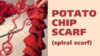 Potato Chip Scarf  Spiral Scarf [upl. by Nonnel839]