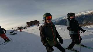 Skiing in Sauze dOulx Italy  Jan 23 [upl. by Nnylirej]