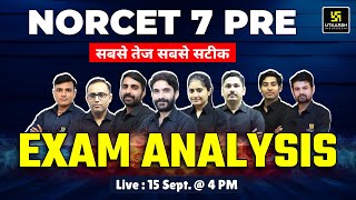 NORCET 7 Pre Exam Paper Solution amp Analysis  NORCET 7 Expected Cut Off Utkarsh Nursing Classes [upl. by Evaleen]