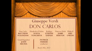 Verdi DON CARLOS 26032022 [upl. by Papke]