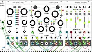 miRack  Plaits  Marbles  Stages  Mutable Instruments [upl. by Mervin352]