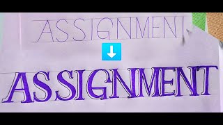 Simple way to write the front page of any assignment in Stylish [upl. by Notslar989]