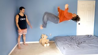 Teaching Billy to Backflip  Landed Under 5 Minutes [upl. by Ahsilrak]