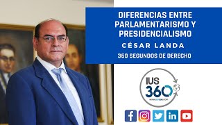 360 segundos de Derecho  Diferencias entre Parlamentarismo y Presidencialismo  César Landa [upl. by Eniloj]