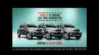 Perú 21 regala tres camionetas Daihatsu  Terios [upl. by Haman61]