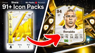 91 BASE ICON PACKS 🥳 FC 25 Ultimate Team [upl. by Luciano]