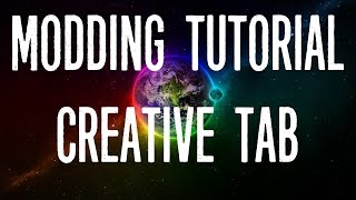 Minecraft Modding Tutorial  Creative Tab 189 [upl. by Simone]