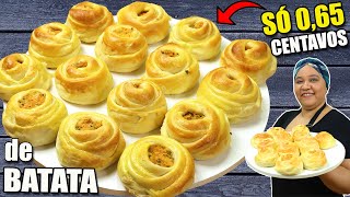 Esse Vende RÁPIDO Salgado de Batata Assado DELICIOSO e Econômico Receita Completa [upl. by Ellecrad546]