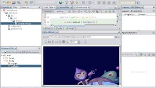 Hello Phaser in NetBeans IDE [upl. by Artsa]