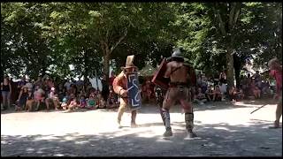 Gladiator Fight  Thraex VS Murmillo  ACTA  Autun 2018 [upl. by Veneaux508]