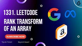 Rank Transform of an Array  Leetcode  Python  Easy [upl. by Almat]