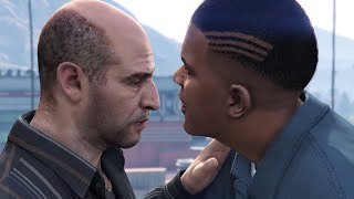 Franklin Kisses Simeon GTA 5 UNRELEASED CUTSCENE  Complications ALT Ending [upl. by Arvonio]