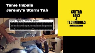 Tame Impala Jeremys Storm Guitar Lesson Tutorial with Tabs Innerspeaker [upl. by Desdee]