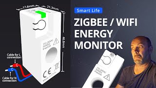 Misuratore di energia elettrica Zemismart WIFI e ZigBee app TUYA [upl. by Naegem]