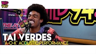 Tai Verdes Performs Acoustic Version Of AOK [upl. by Galloway805]