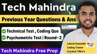 Tech Mahindra Coding Questions  Pseudo Code Technical Psychometric Test Previous Year Que amp Ans [upl. by Jahdol]