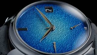 H Moser amp Cie Endeavour Perpetual Calendar Tantalum Blue Enamel [upl. by Ethban586]