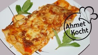 Rezept Lasagne  AhmetKocht  italienisch kochen  Folge 130 [upl. by Malloch]