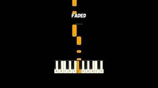 Faded 🌌 Alan Walker 🌌 EASY Beginner Piano Tutorial [upl. by Amle855]