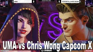 Capcom Cup X Grand Finals Full Match UMA vs Chris Wong [upl. by Neliak]