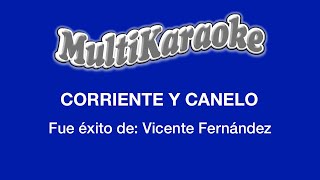 Corriente Y Canelo  Multikaraoke  Fue Éxito de Pedro Fernández [upl. by Dimitry]