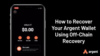 How to Recover Your Argent Wallet Using OffChain Recovery [upl. by Archambault885]