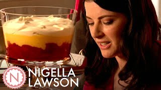 Nigella Lawsons Raspberry and Lemongrass Trifle  Nigella Bites [upl. by Kragh]