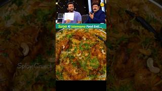 surya ki istamayna food biryani telugufood unstoppable kanguva [upl. by Llennehc]