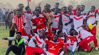 Omar Pabi Jammeh and Sarjo Badjie reactions after their goals won the title for Jeshwang at SK West [upl. by Hyde]