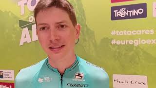 Joe Dombrowski  PreRace Interview  Tour of the Alps 2023 [upl. by Yesnyl355]