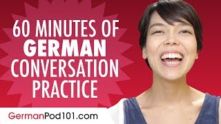 60 Minutes of German Conversation Practice  Improve Speaking Skills [upl. by Suoicserp400]