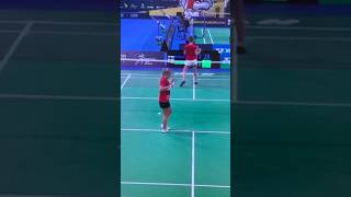 Badminton Fail and Instant Action 😂😂😂 badmintonfail badminton badmintonvideo [upl. by Enilra]