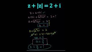 Solving For Complex Numbers maths complexanalysis complexnumbers [upl. by Kendrick801]