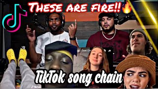 TMG REACTS  First time watching Tiktok Song Duet Chains [upl. by Kannav]