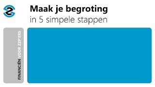 Maak je begroting in 5 simpele stappen [upl. by Colleen]