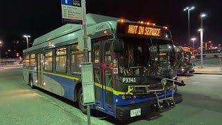 Port Coquitlam Translink 2006 New Flyer C40LFR P3341 on 153 Braid Station [upl. by Ecnirp]